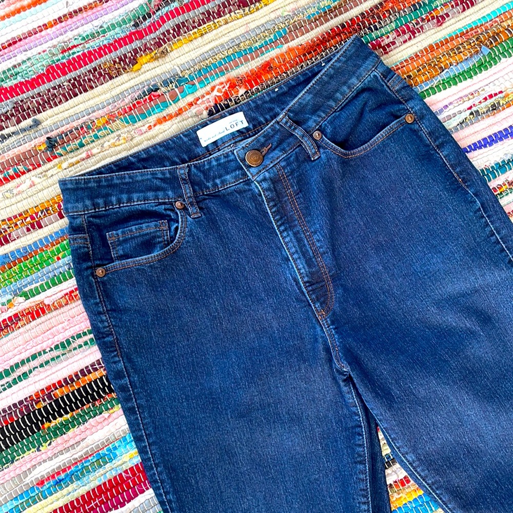 LOFT Curvy Skinny Ankle Jeans- #1844